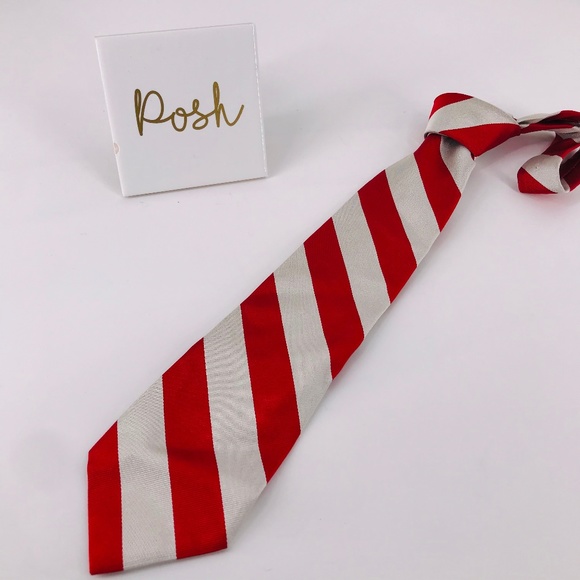 Polo by Ralph Lauren Other - Polo Striped Tie Red & White 100% Silk EUC